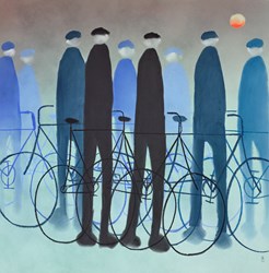 Home Time by Mackenzie Thorpe - Original on Paper sized 28x28 inches. Available from Whitewall Galleries